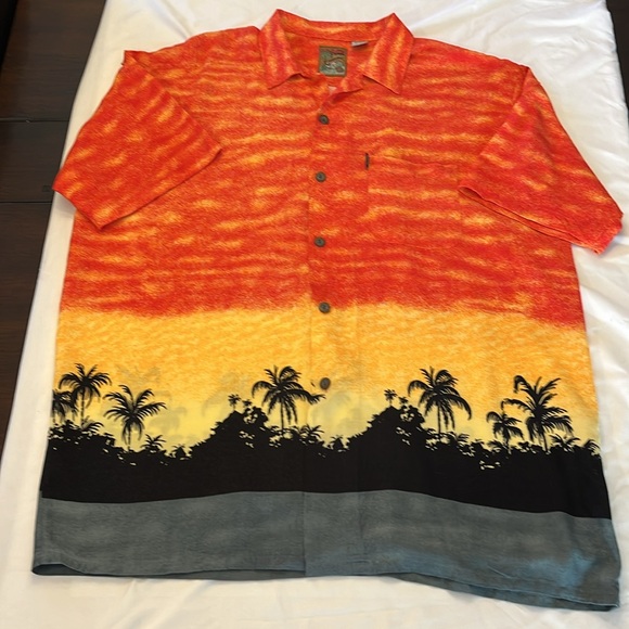 Pineapple Connection Hawaiian Button Down Shirt Size XL - Picture 2 of 8